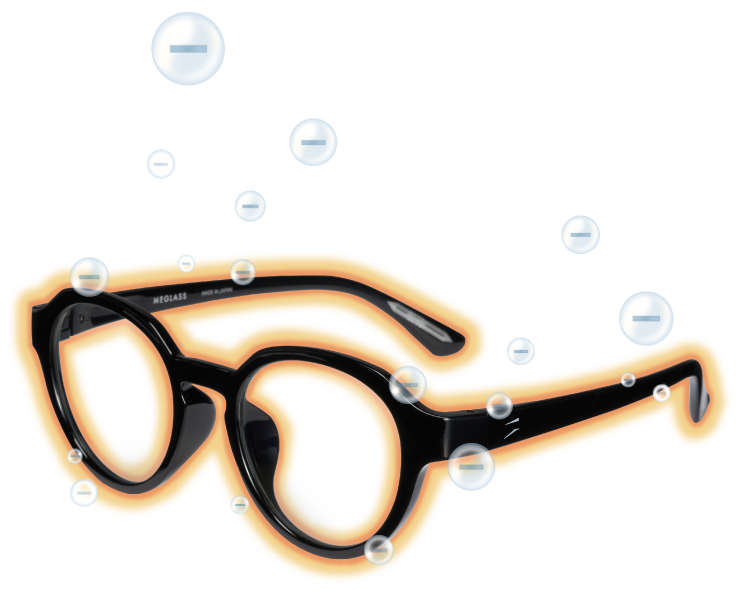特殊加工を施したMEGLASSのフレーム構造イメージ